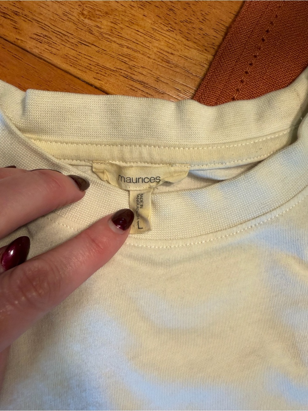 Maurices White Tee with Red & Blue 'WALLEN 98' Graphic - Picture 5 of 7